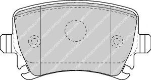 комплект спирачно феродо, дискови спирачки FDB1636