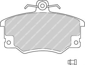 комплект спирачно феродо, дискови спирачки FDB370