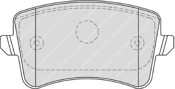 комплект спирачно феродо, дискови спирачки FDB4190