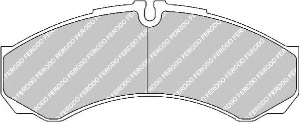 комплект спирачно феродо, дискови спирачки FVR1315