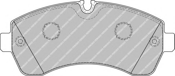 комплект спирачно феродо, дискови спирачки FVR1777