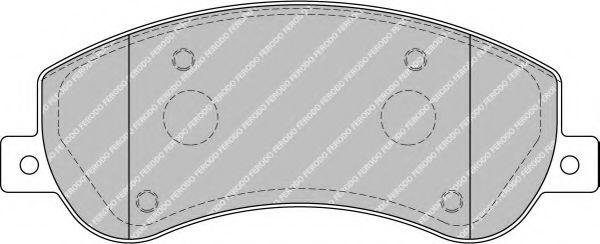 комплект спирачно феродо, дискови спирачки FVR1928