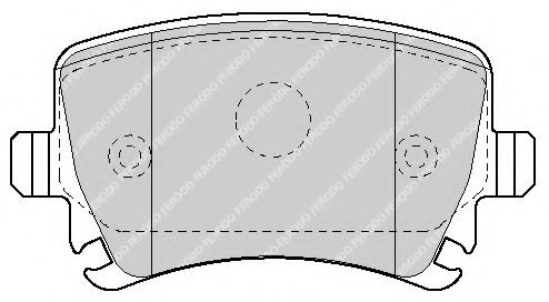 комплект спирачно феродо, дискови спирачки FSL1636