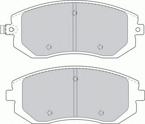 комплект спирачно феродо, дискови спирачки FSL1639