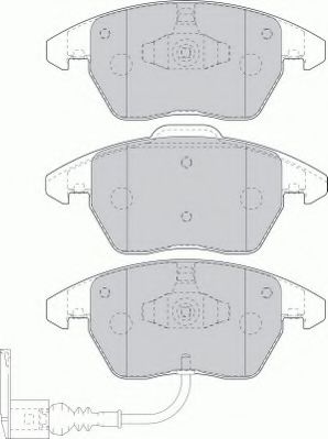 комплект спирачно феродо, дискови спирачки FSL1641