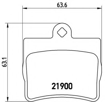 комплект спирачно феродо, дискови спирачки P 50 024