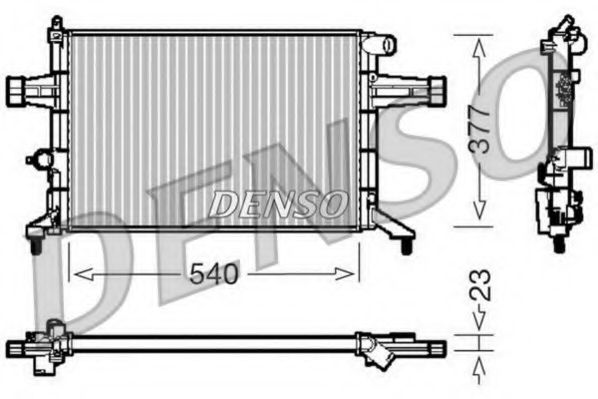 радиатор, охлаждане на двигателя DRM20082