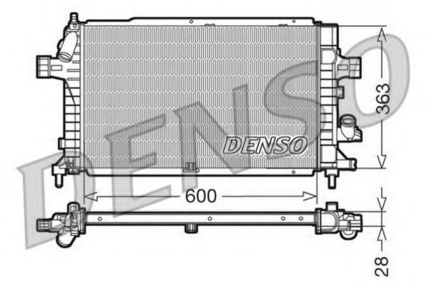радиатор, охлаждане на двигателя DRM20102