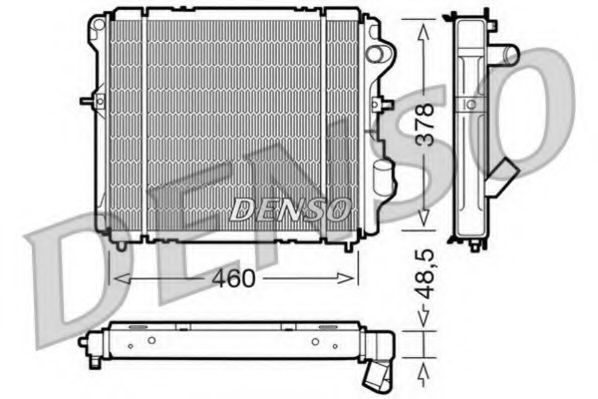 радиатор, охлаждане на двигателя DRM23007