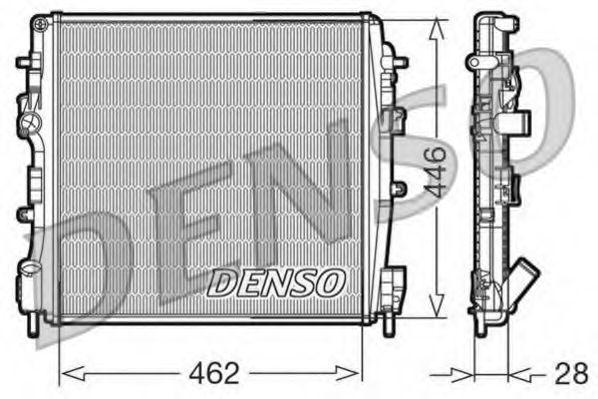 радиатор, охлаждане на двигателя DRM23018