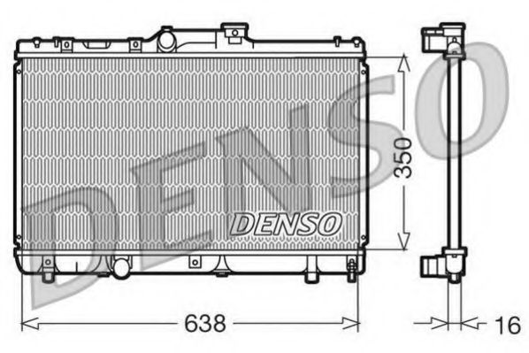 радиатор, охлаждане на двигателя DRM50013