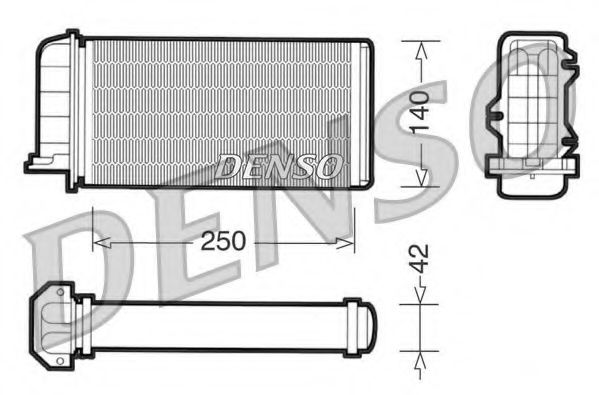 топлообменник, отопление на вътрешното пространство DRR09002