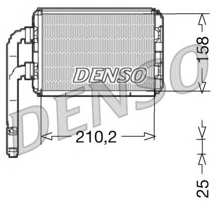 топлообменник, отопление на вътрешното пространство DRR23016