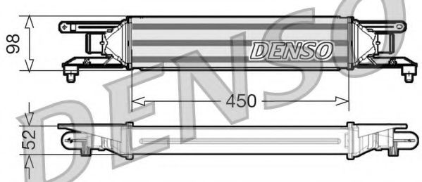 интеркулер (охладител за въздуха на турбината) DIT01001