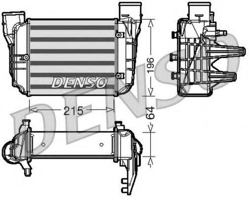 интеркулер (охладител за въздуха на турбината) DIT02002