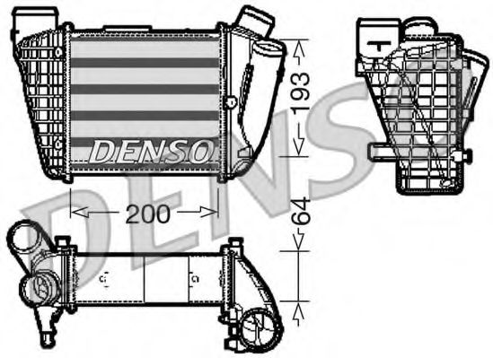 интеркулер (охладител за въздуха на турбината) DIT02004