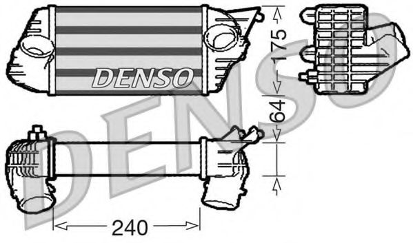 интеркулер (охладител за въздуха на турбината) DIT09120