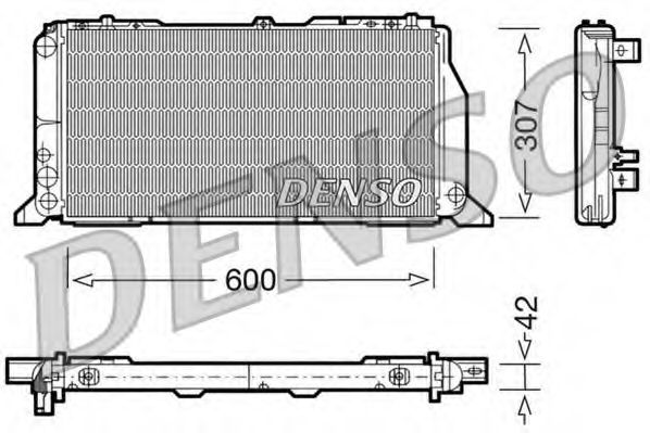радиатор, охлаждане на двигателя DRM02013