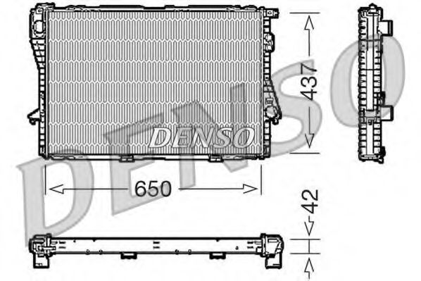 радиатор, охлаждане на двигателя DRM05068