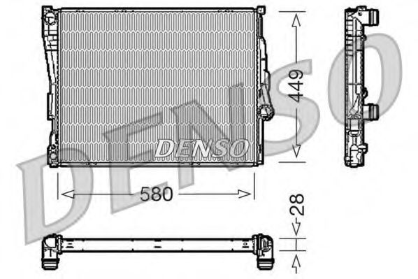 радиатор, охлаждане на двигателя DRM05069