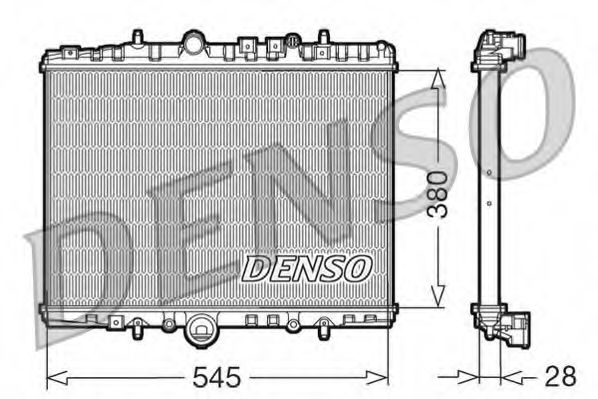 радиатор, охлаждане на двигателя DRM07056