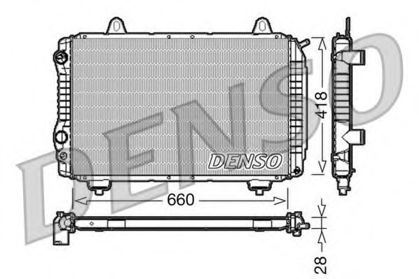 радиатор, охлаждане на двигателя DRM09071