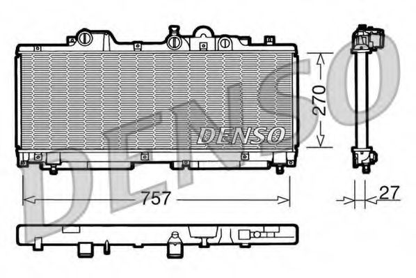 радиатор, охлаждане на двигателя DRM09091