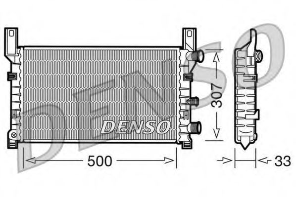 радиатор, охлаждане на двигателя DRM10035