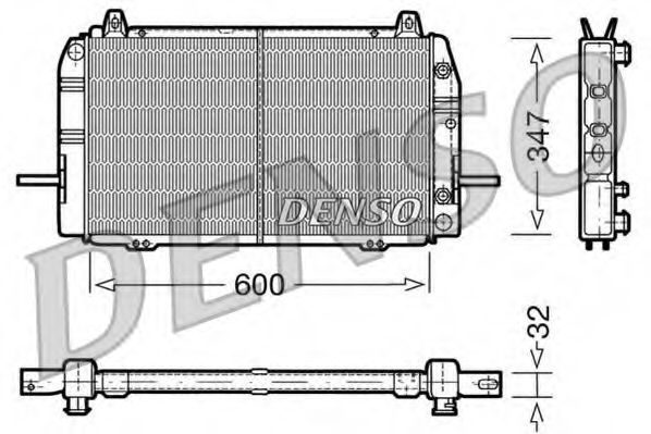 радиатор, охлаждане на двигателя DRM10084