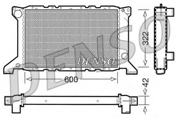 радиатор, охлаждане на двигателя DRM10098