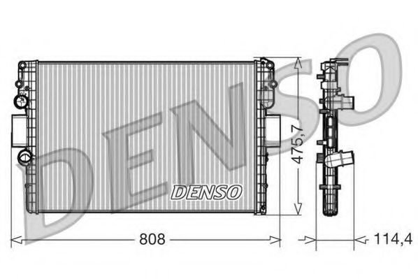 радиатор, охлаждане на двигателя DRM12010