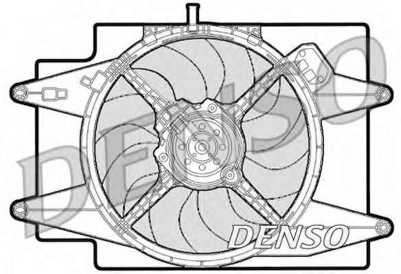 вентилатор, охлаждане на двигателя DER01001