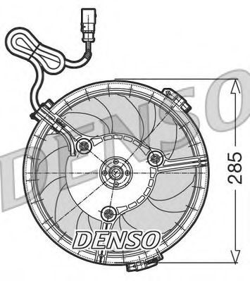 вентилатор, охлаждане на двигателя DER02005