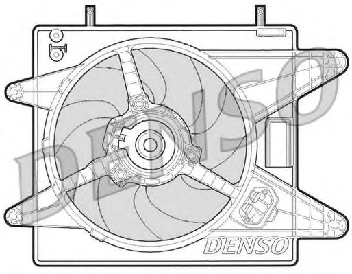 вентилатор, охлаждане на двигателя DER09003