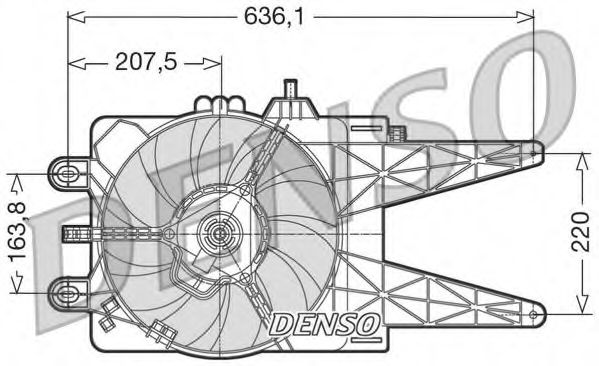 вентилатор, охлаждане на двигателя DER09014