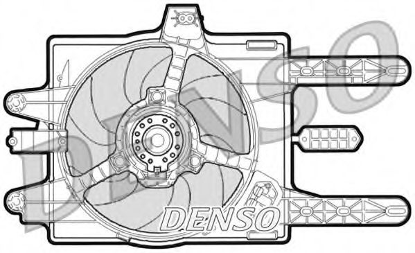 вентилатор, охлаждане на двигателя DER09030