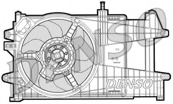 вентилатор, охлаждане на двигателя DER09039