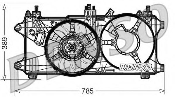 вентилатор, охлаждане на двигателя DER09084