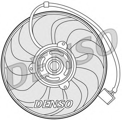вентилатор, охлаждане на двигателя DER27001