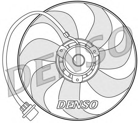 вентилатор, охлаждане на двигателя DER32001