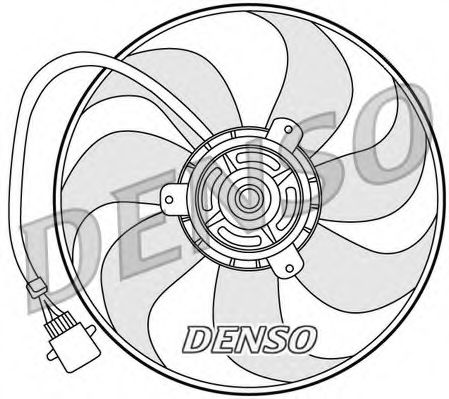 вентилатор, охлаждане на двигателя DER32006