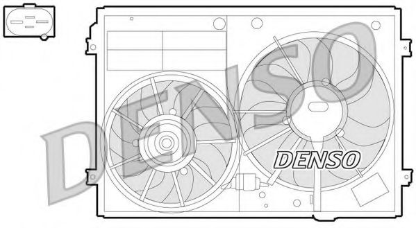 вентилатор, охлаждане на двигателя DER32012