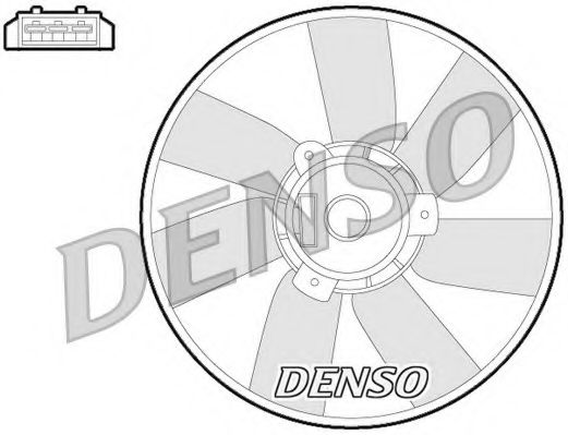 вентилатор, охлаждане на двигателя DER32013