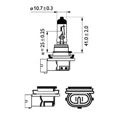 крушка с нагреваема жичка, фар за дълги светлини 12362LLECOC1